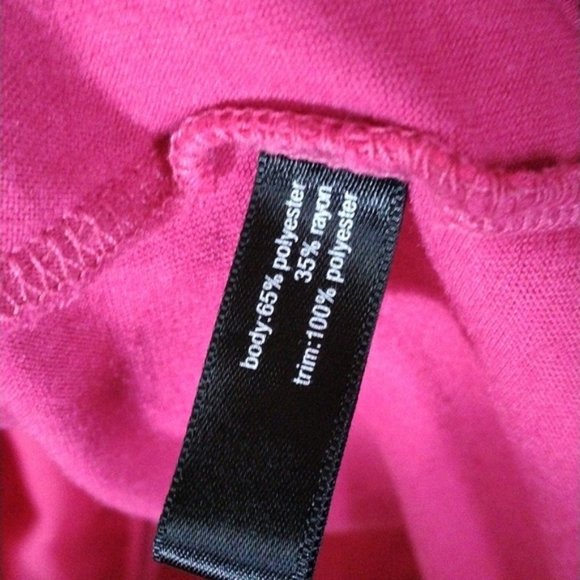 Fashion Bug Tiered Tank Top Fuchsia/Magenta Size 2x - Picture 4 of 4